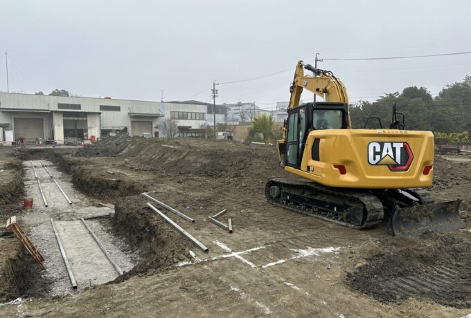 増築棟基礎工事