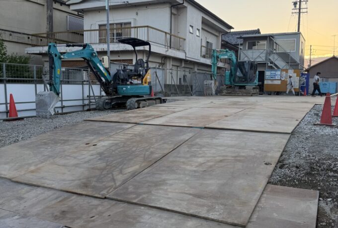 建築現場、仮設工事