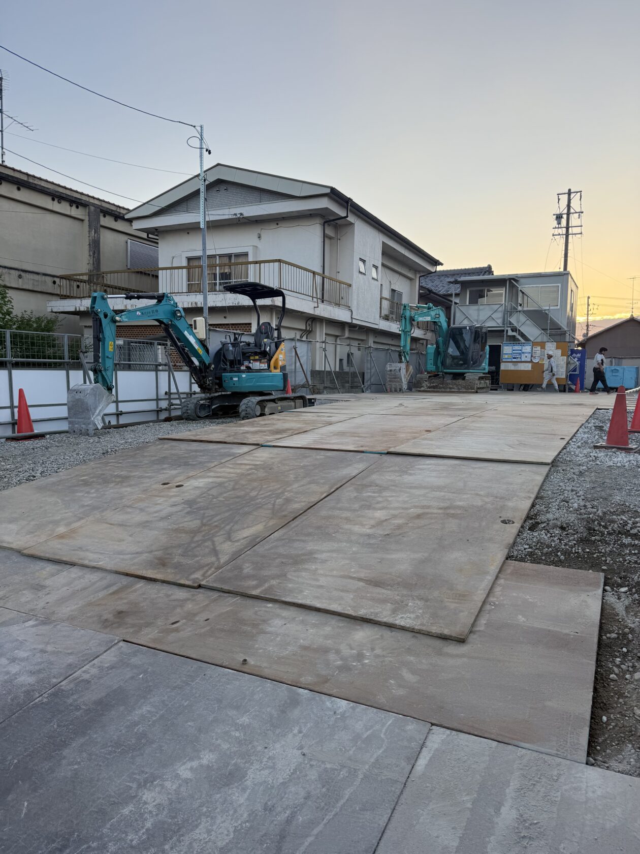 建築現場、仮設工事